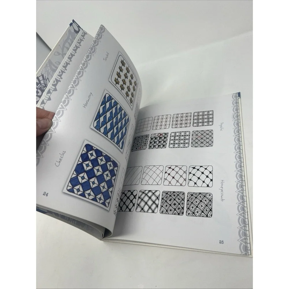 Zendoodle Meditative Drawing Susanne Schaadt Full Size Tracings Zentangle NEW